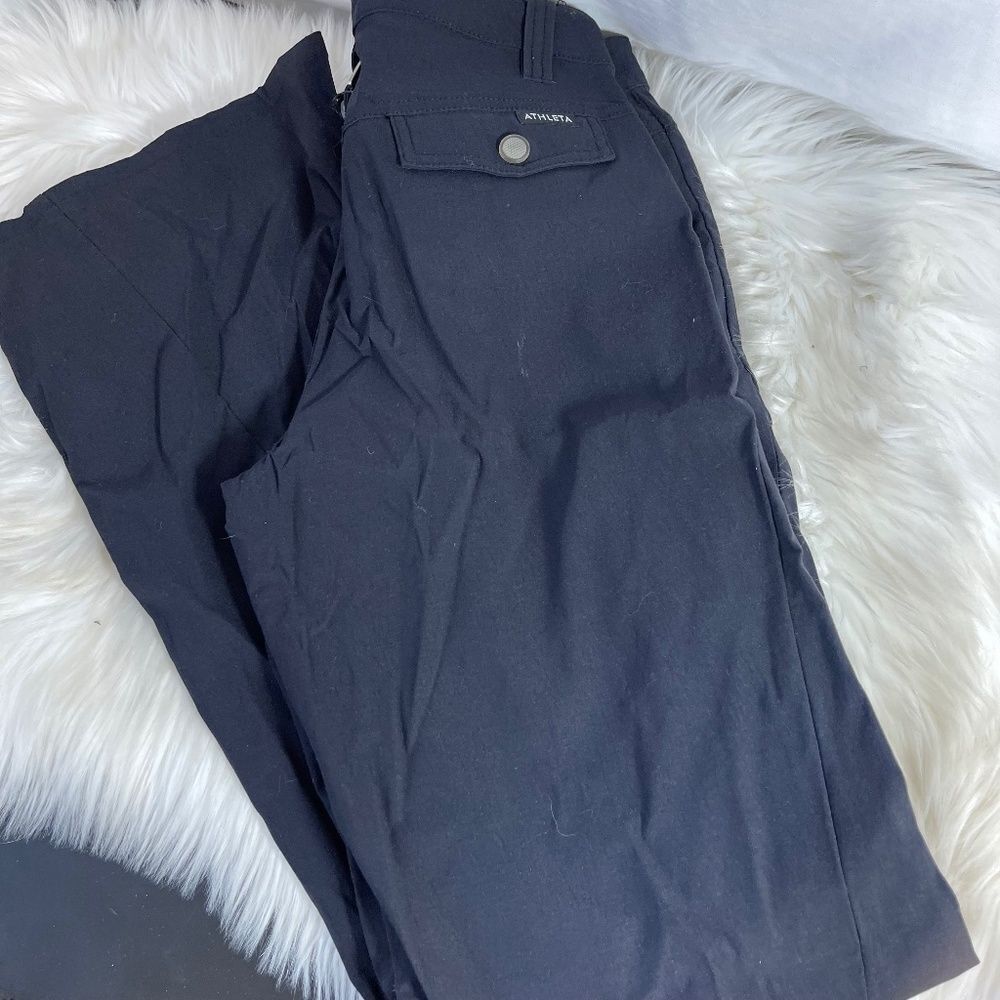 Athleta Black Nylon/Spandex Athletic Utility Pants Sz‎ 4T (Tall)